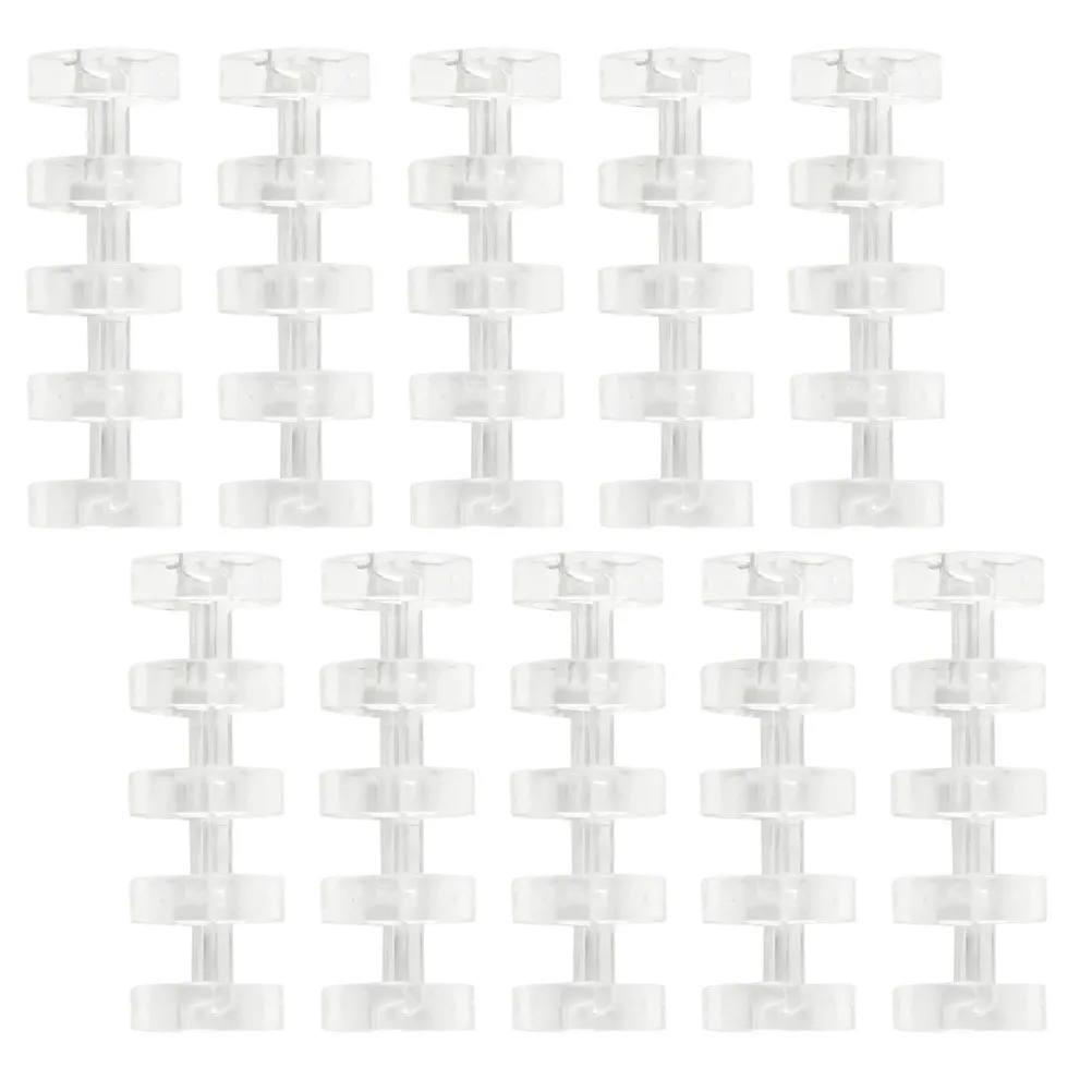 10Pcs Segmented Binder Smooth Edge Loose Leaf Binder for Creative Scrapbooking Journaling Stationery Organization Tool