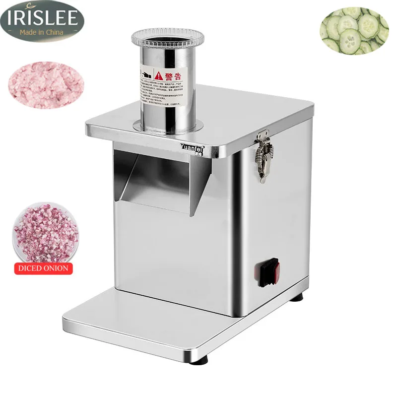 Electric Multifunctional Slicer Shred Fully Automatic Vegetables Dicing Machine Commercial Carrot Potato Onion Granular Cutter