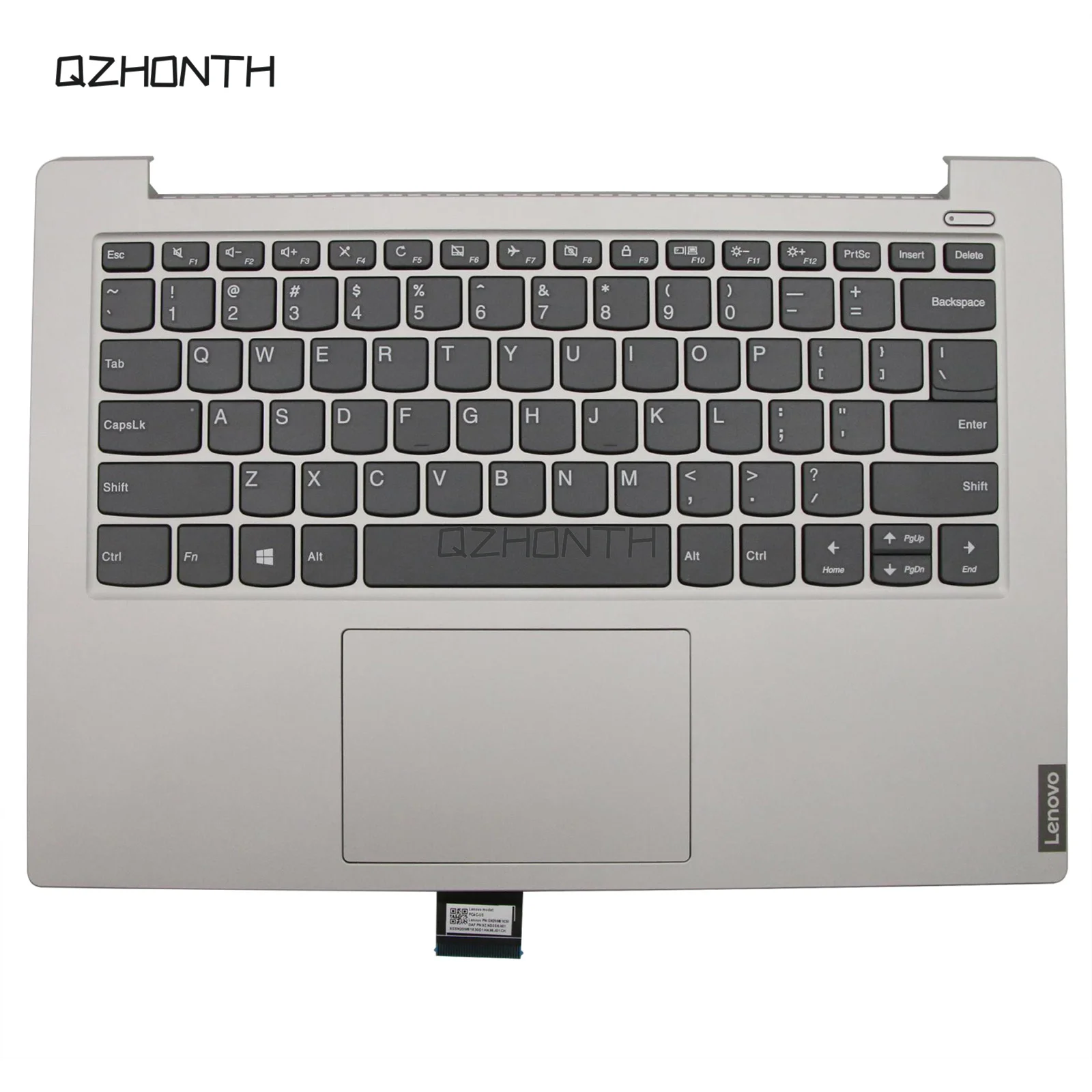 

(Silver) New For Lenovo ideapad S340-14 S340-14API S340-14IIL Palmrest Top Case w/ Keyboard 5CB0S18399