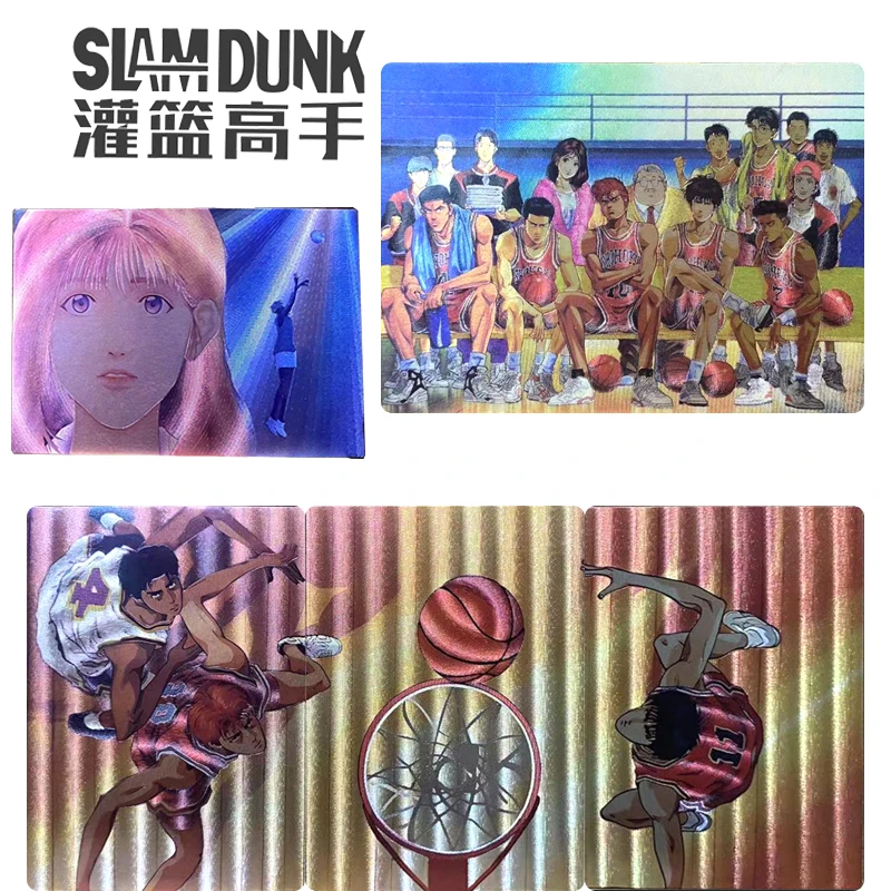 

Slam Dunk Haruko Akagi Sakuragi Hanamichi Christmas Birthday Gift DIY Homemade Bronzing Flash Card Game Toys Collection Card