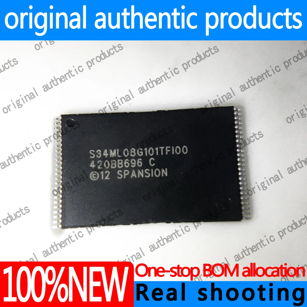 1/5/10PCS(New)original packing S34ML08G101TFI000 S34ML08G101TFI00 TSOP48 Memory chip