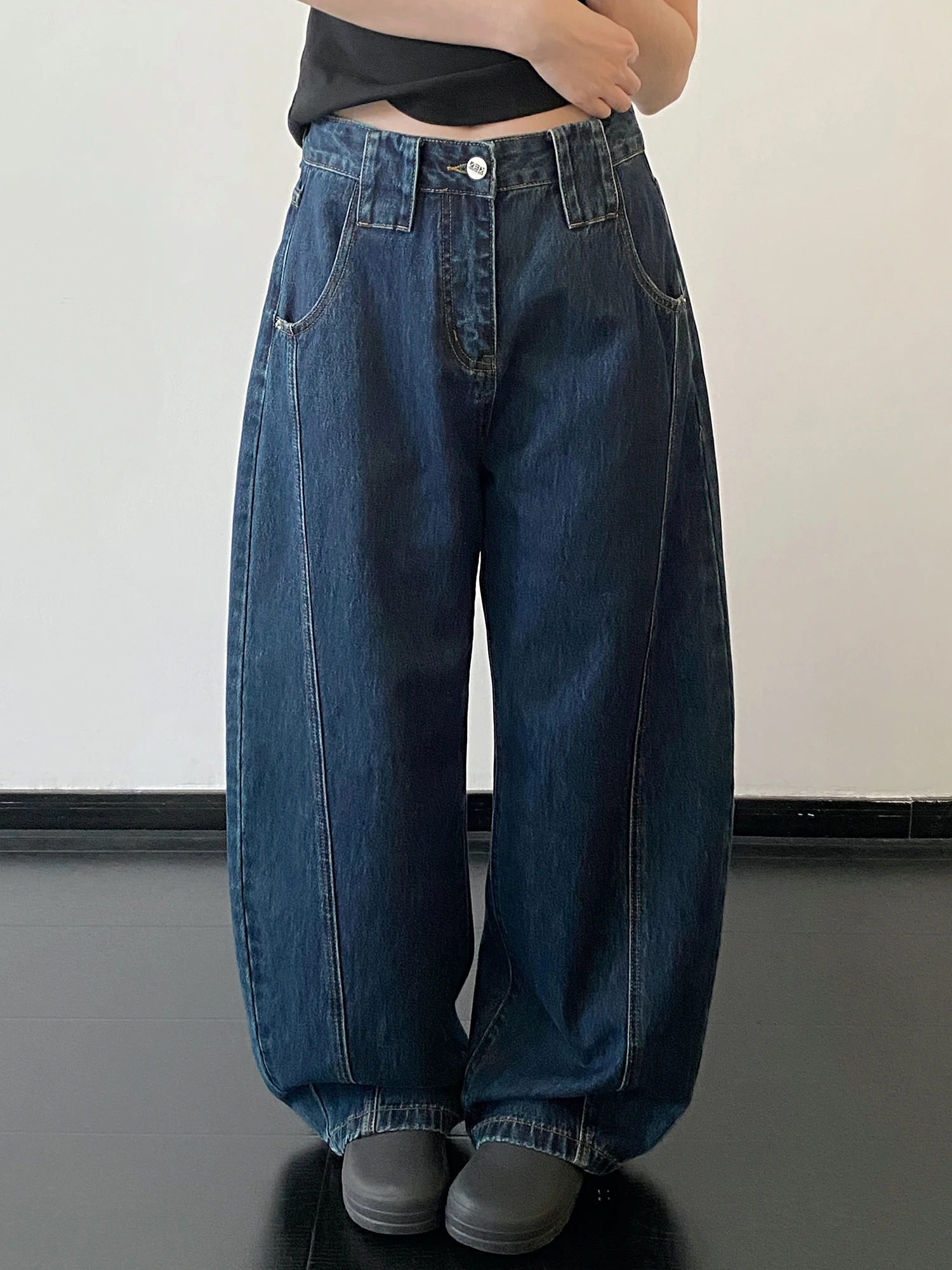 

Джинсы SunYeo American Sle Knife: женские джинсы-клеш для весны и осени, винтажные, широкие, стройнящие брюки для женщин