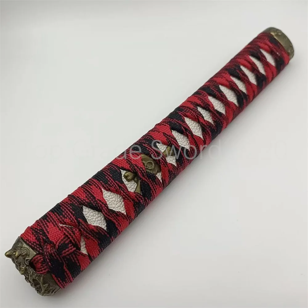 Very Cool Japan Sword Parts 26cm Tsuka Handle Alloy Tsuba Handguard Guard Brass Habaki Seppa For Japanese Samurai Katana Fitting