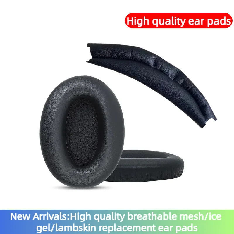 MOUDUNG Ersatz-Ohrpolster für Sony WH-1000XM3 WH-1000XM4 Headset, Ohrpolster, Kopfhörer, Lederhülle, Kopfhörer, Ohrenschützer