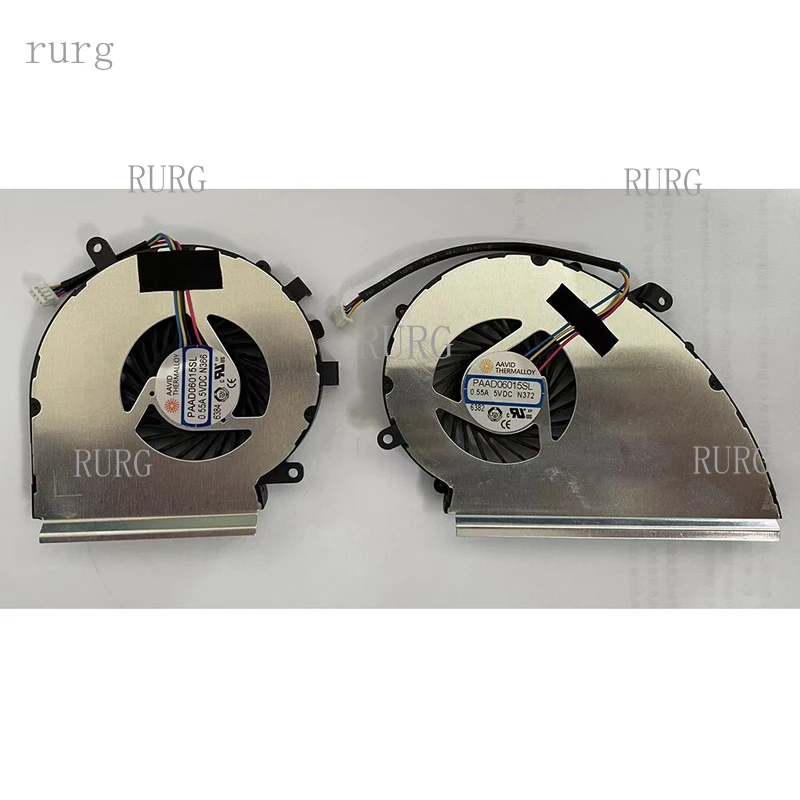 R+  For MSI GE72VR GL72M GF72VR GP72MVR MS-1799 CPU GPU Fan Cooling Fan PAAD06015SL