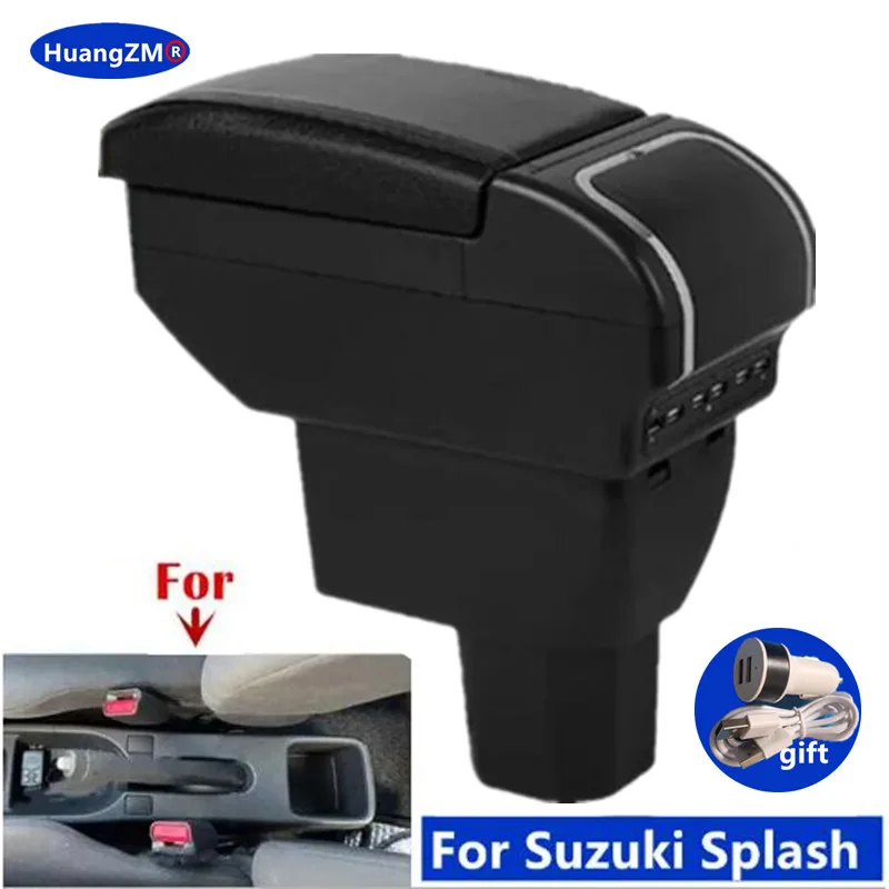 

For Suzuki Splash Armrest box For Suzuki Splash Car Armrest box Dedicated Retrofit parts Interior Storage box Car Accessories