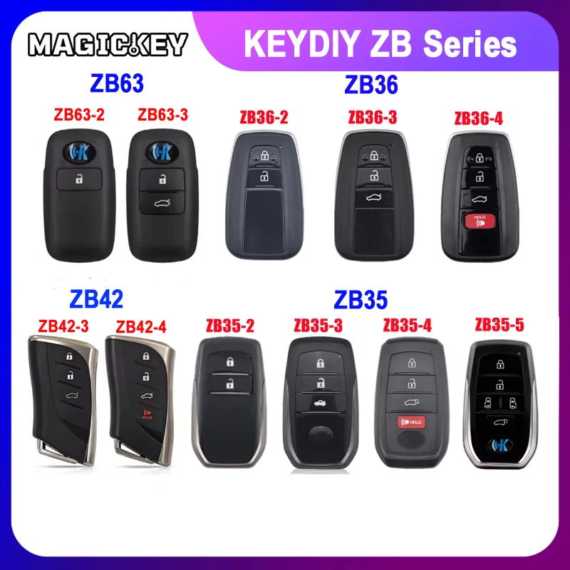 

KEYDIY KD ZB35 ZB36 ZB42 ZB63 Universal Smart Key 4A Chip for TOY Corolla Camry Avalon Prius RAV4 Lexus ES GS IS Style