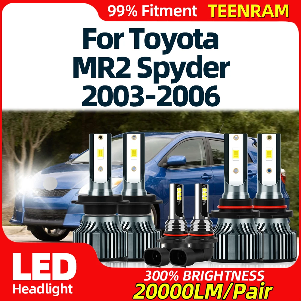 

360W LED Headlight Bulbs 60000LM High Low Beam Auto Headlamps 12V 24V Fog Lamps For Toyota MR2 Spyder 2003 2004 2005 2006