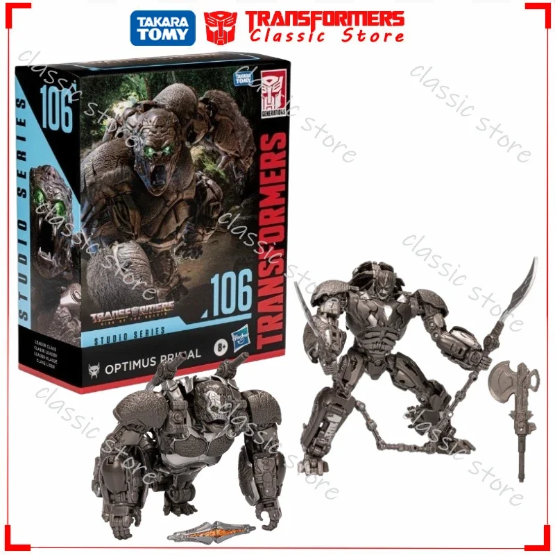 In Stock Classic Transformers Toys Studio Series Leader Class 18CM SS-106 Optimus Primal Cybertron Autobots Action Figures Gifts