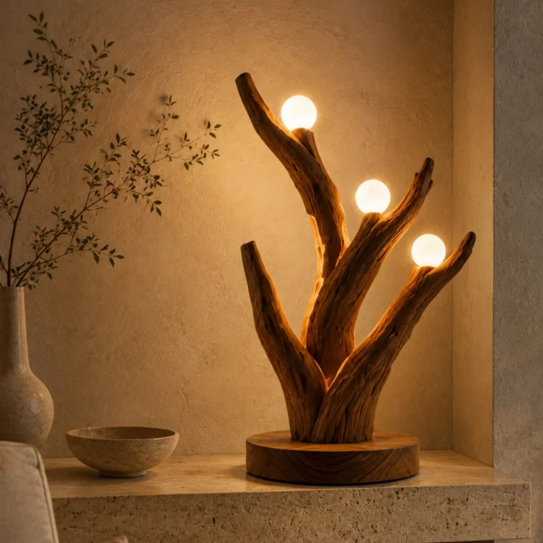 Natural Driftwood Branches And Wood Handicrafts Rough Style Cabin Bedroom Table Decoration Forest Style Holiday Gift