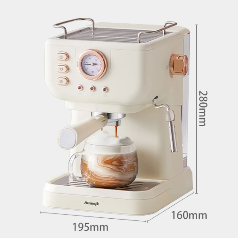 New 20BAR Home Semi-automatic Espresso Machine Professional Barista Coffee Maker Capsule Coffee Machine Milk Foaming Available