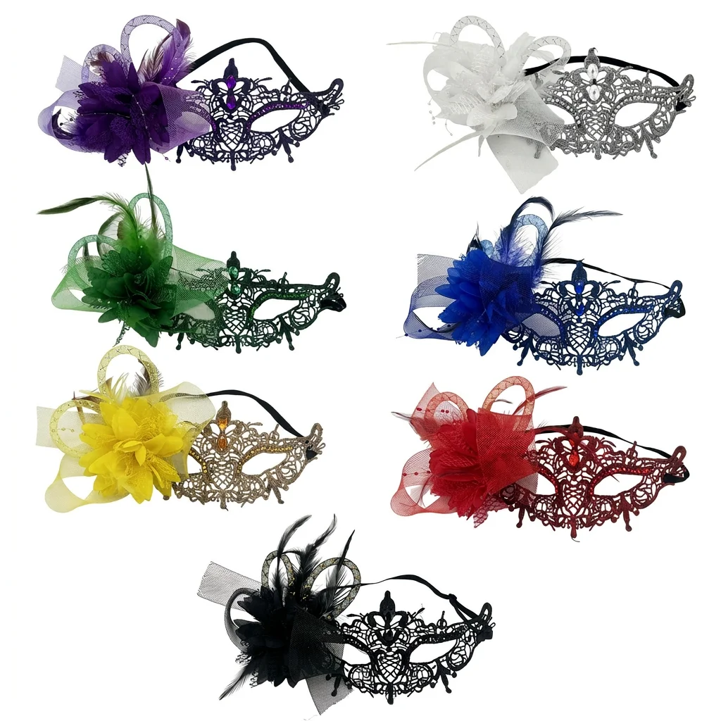 Venetian Mask European Party Eyewear Halloween Mask Hollow Carved Women Costume Mask For Fancy Dress Occasions Evening Parties