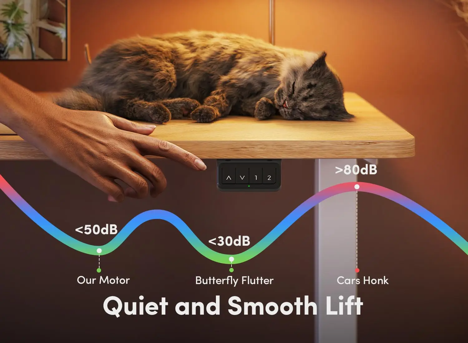 Elektrischer Stehschreibtisch, 48 x 24 Zoll höhenverstellbarer Stehschreibtisch, Sitz-Steh-Home-Office-Schreibtisch, Computertisch, individuell gestaltet