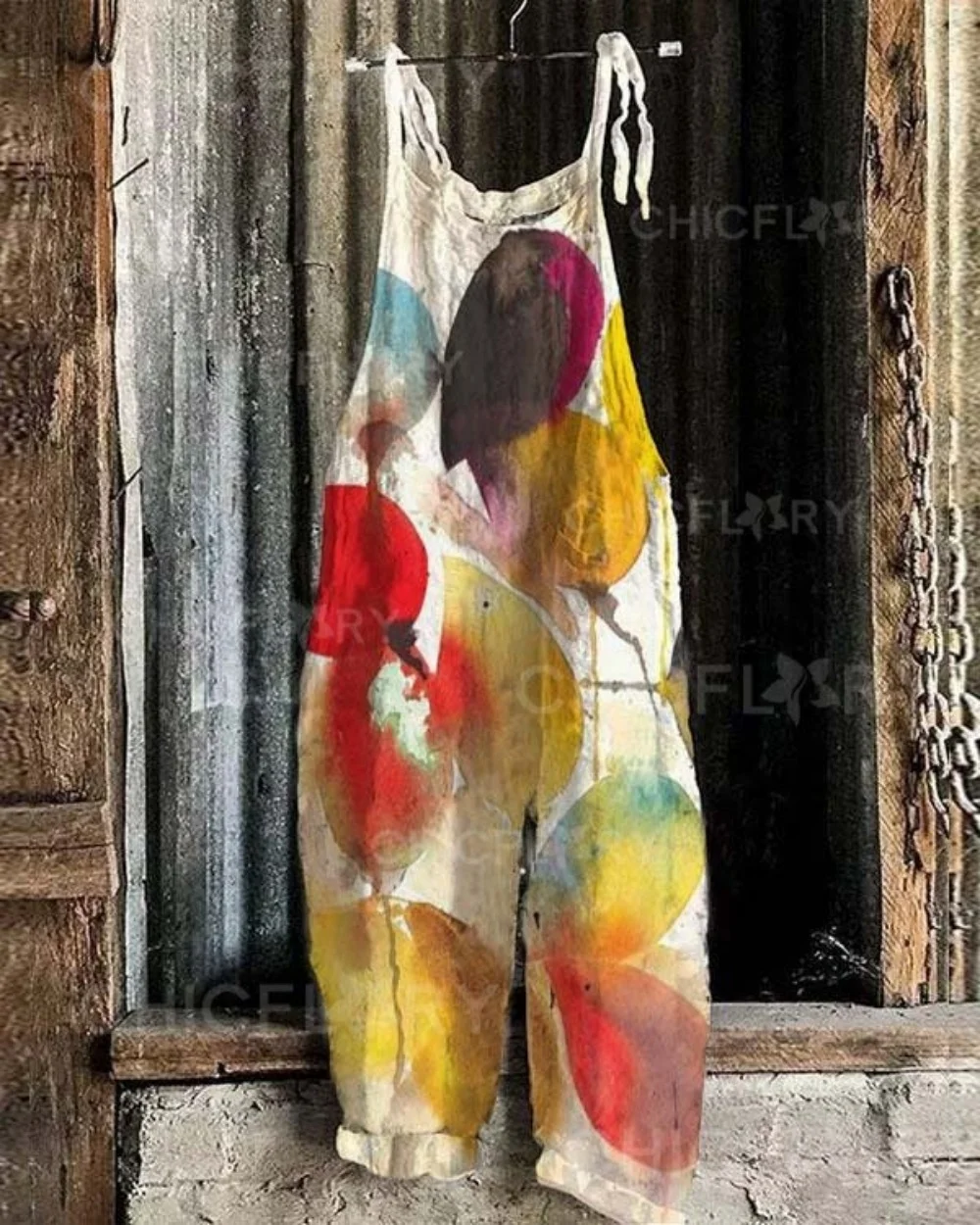 

Модные уличные комбинезоны для девочек, 3D-печатные, ретро, новая серия комбинезонов для художественной галереи на весну 2025, брюки для вечеринок