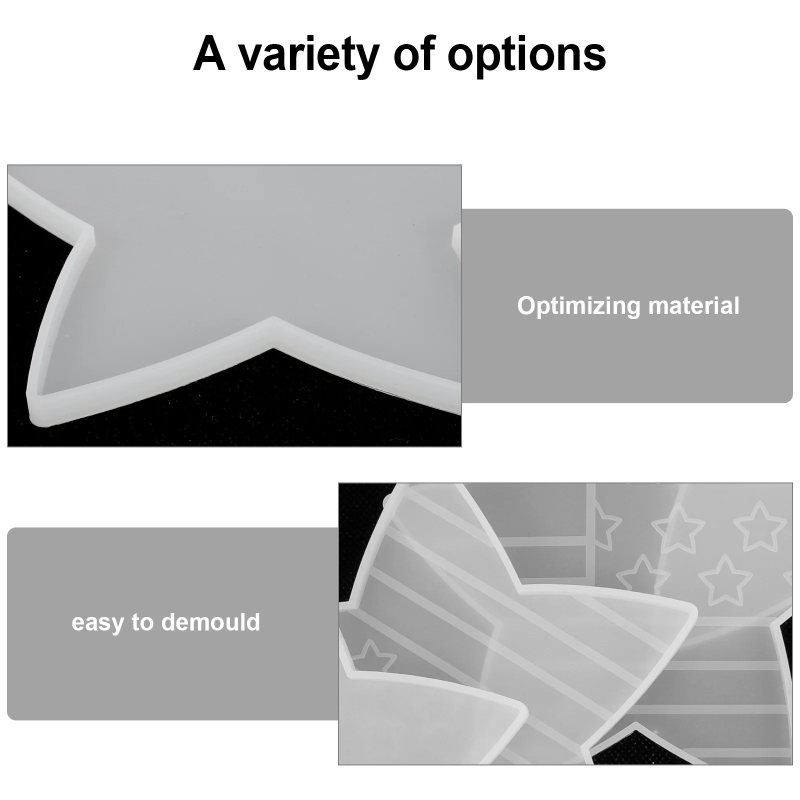 

5Pcs Star Coaster Molds DIY Resin Epoxy Moulds for Home Decoration Easy Clean Reusable Coaster Molds DIY Resin Epoxy Moulds