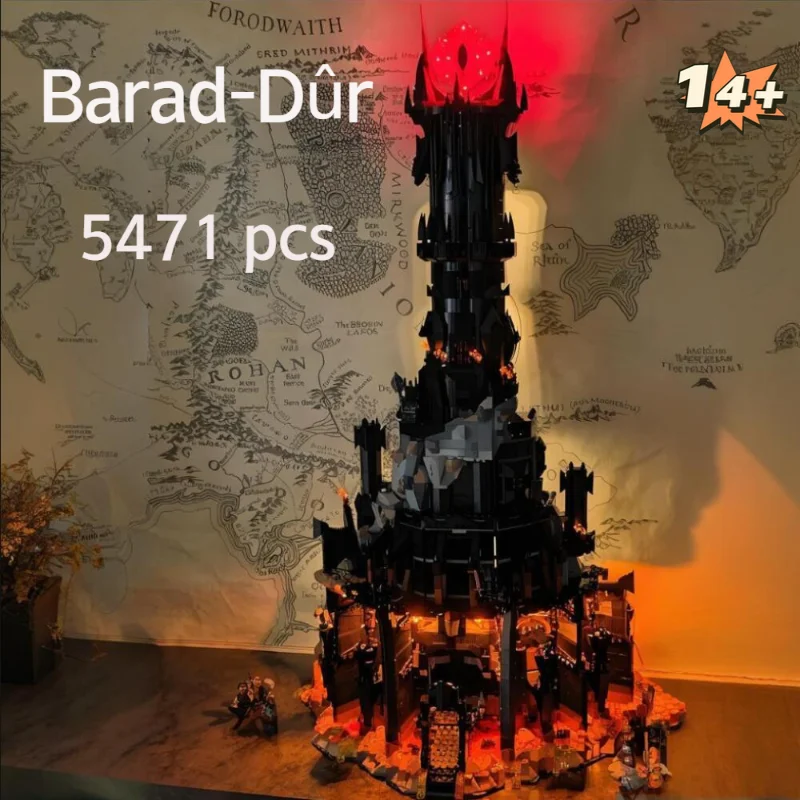 

Конструктор «Властелин колец: Замок Барад-Дур» (5471 деталь), модель 10333, игрушка-головоломка, подарок на день рождения, Рождество, для вечеринок