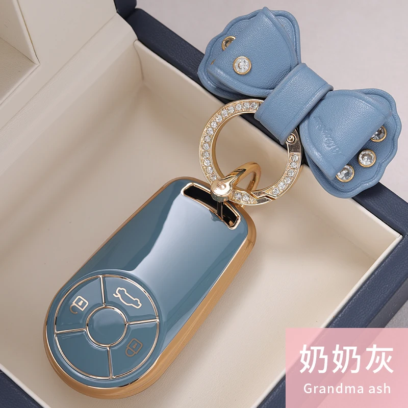 Neue TPU-Autoschlüsselhülle Schutzhülle Tasche für Great Wall GWM ORA R1 R2 Good CAT Schlüsselanhänger Zubehör – Detail 6