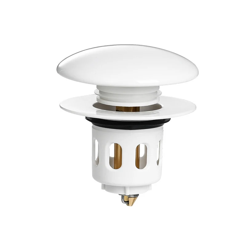 White Pop-up Core Drainage Filter Bathroom Sink Plug Washbasin Stopper Kitchen Deodorant Floor Drain Plug Drain