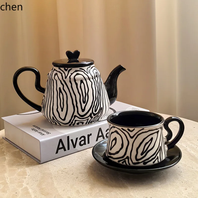 Picture 5: Hxl hand-painted tree ring coffee cup exquisite tea cup and saucer set ceramic