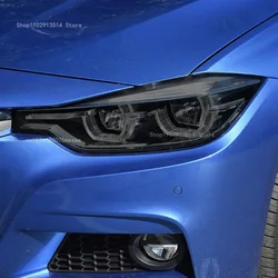 For BMW 3 Series F30 F31 2013-2019 Car Headlight Protective Film Headlamp Tint Taillight Transparent Smoked Black TPU Sticker