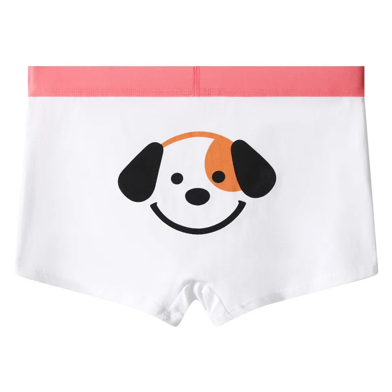 New Men's Underwear Dog Cartoon Cute Cotton Breathable Boxer Briefs