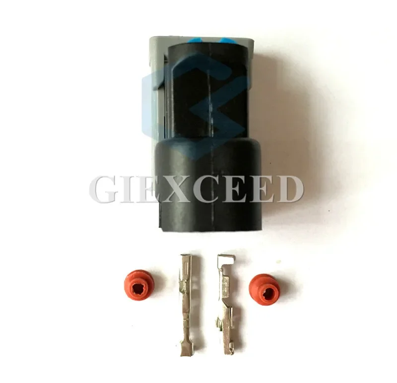 2 Sets 2 Pin AC Assembly 15305086 Female Automotive Connector Engine System EFI System Injector Connector Socket For BUICK