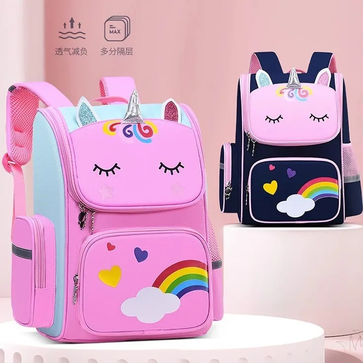 Kids' Ergonomic School Backpack (Grades 1-6) - close-up view