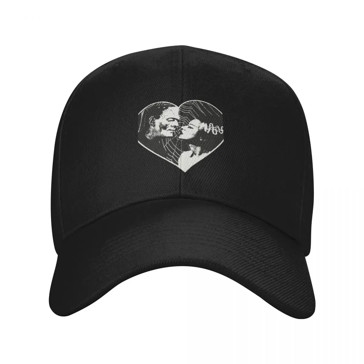 Frankenstien And Bride Of Frankenstein In Love Racerback Baseball Cap Hat Leisure Adjustable Visor Sun Hat