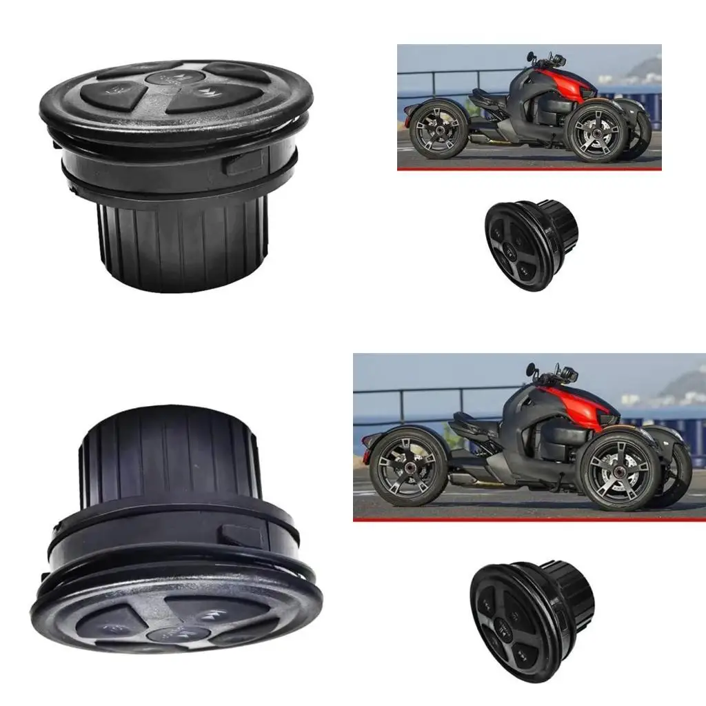 Marine Music Control Switches for Dashboard Repair 278003465 Black Plastic Watercraft Button Module with Volumes Track