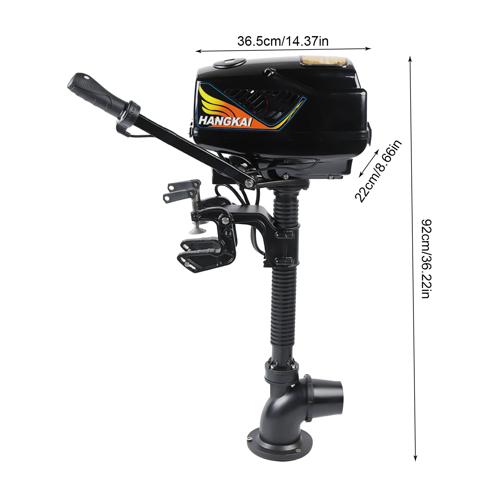 48V 1000W Electric Outboard Motor Jet Pump 4.0Type Brushless Trolling Motor 551lb Thrust Fishing Boat Engine Short Shaft 3700RPM