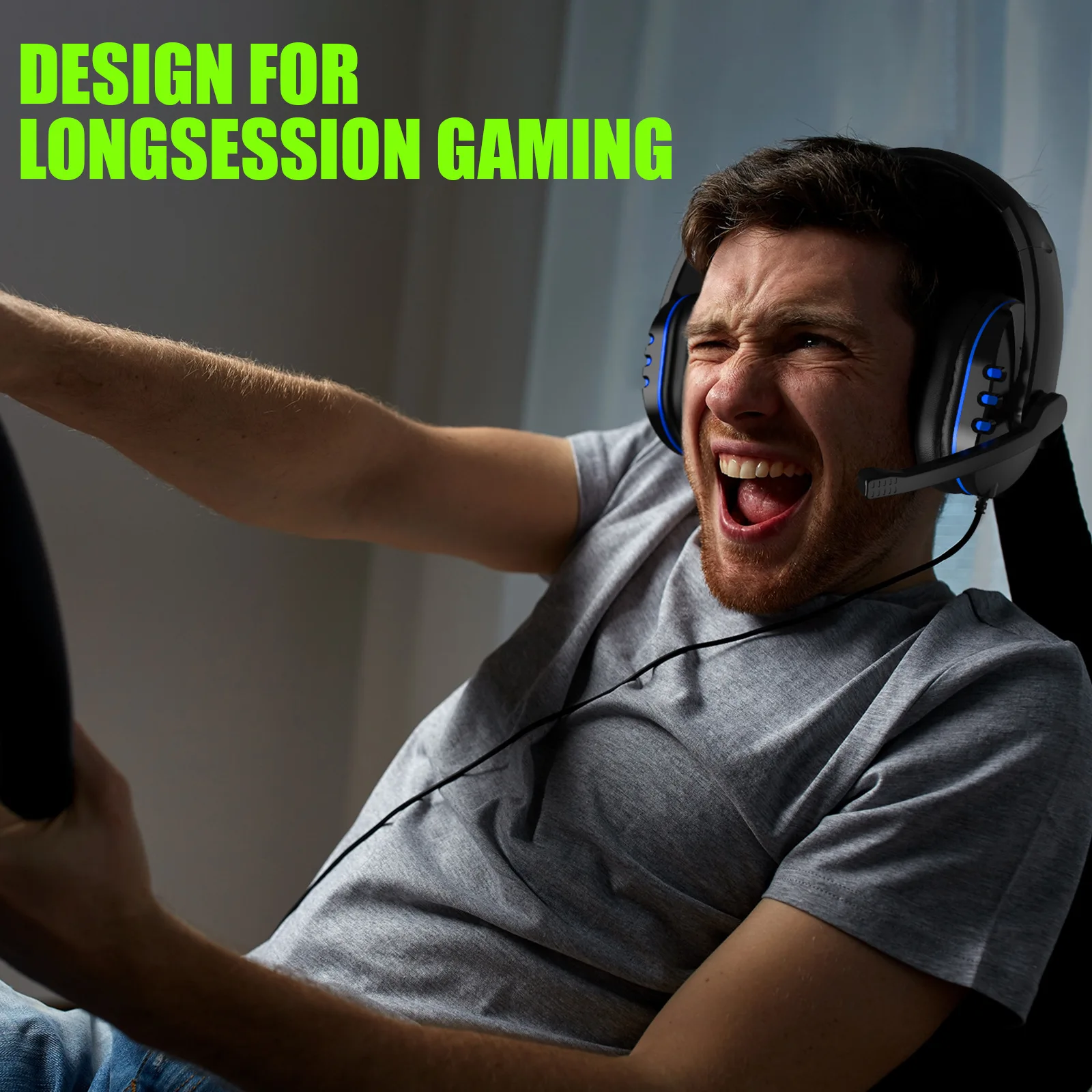 SW-782 Gaming esports Headset Computer wired headset Headset Light up headset adjustable HIFI Stereo Gaming Headset