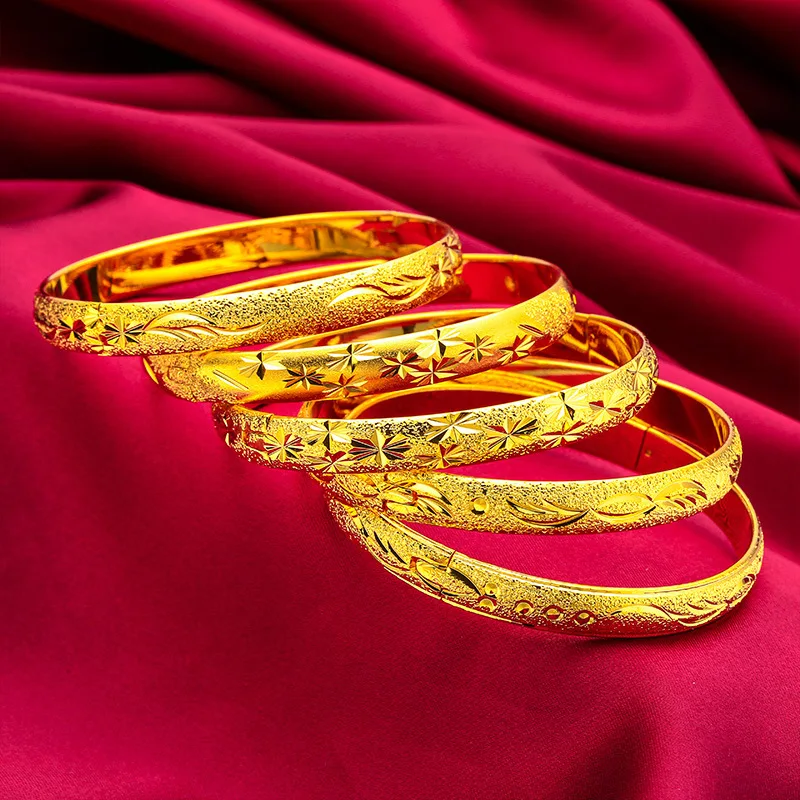 

24K gold clasp star bracelet | AU999 full gold, 8MM wide-faced diamonds are as bright as the galaxy, the party focus must be