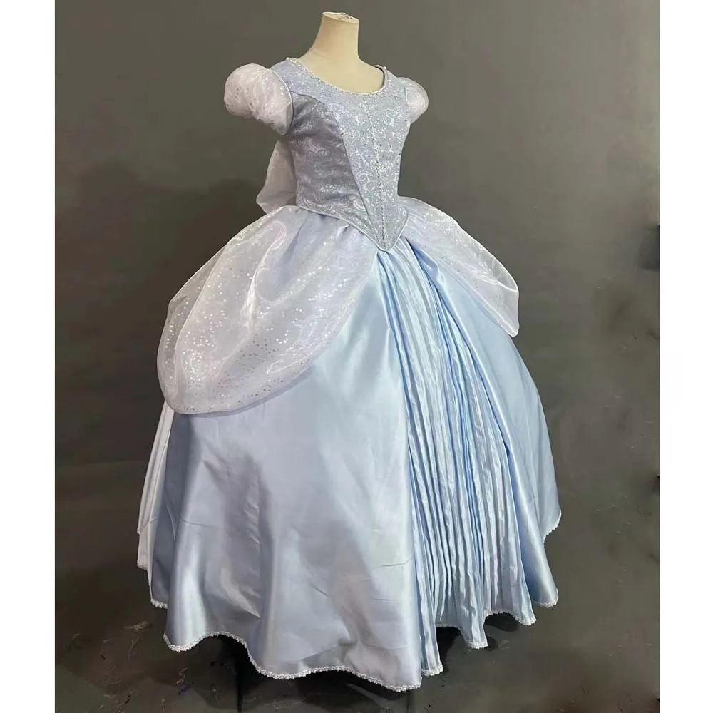 

New Style Top Quality Cinderella Princess Cosplay Costume For Adult Womens Dress Costumes Custom Made