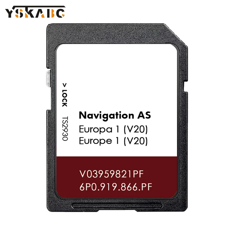 for Seat AS V20 Sat Nav 32GB Map Card Europe 2025 Navigation Leon Car SD Memory V03959821PF / 6P0919866PF