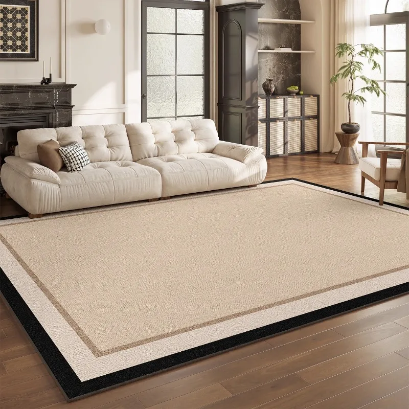 Simple Luxurious Carpet for Living Room Creamy Style Home Decor Sofa Coffee Table Floor Mat Bedroom Bedside Soft Comfortable Rug