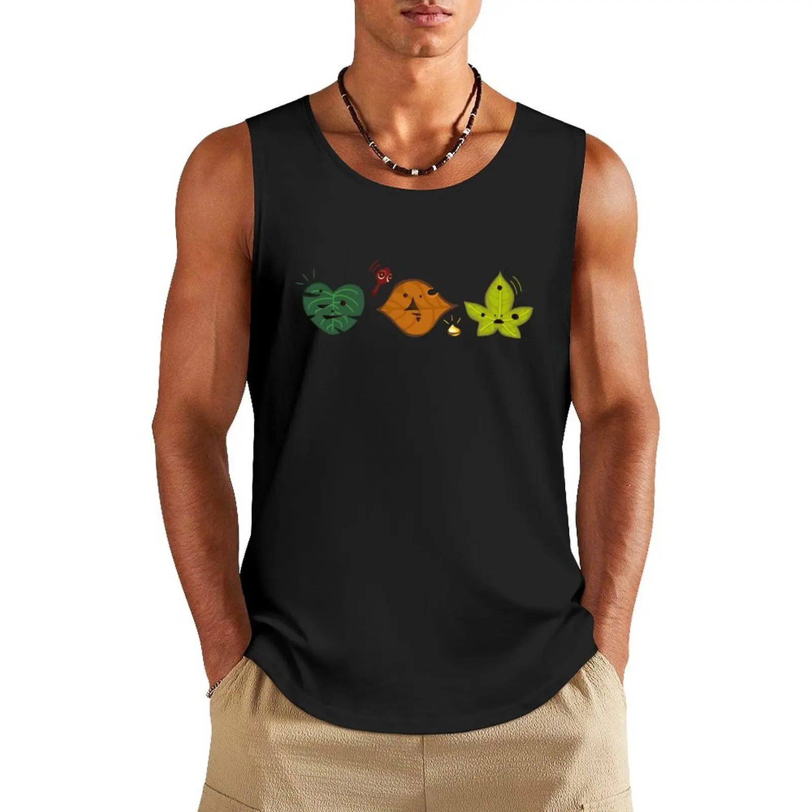 

Zelda korogu pattern Tank Top Men's summer clothes 2025 Bodybuilding shirt Men's gym