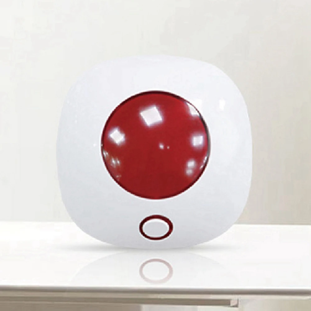 SQPP-Tuya High Decibel Security Alarm Strobe Wifi External Siren Alarm 433Mhz Alarm For Home Security EU PLUG