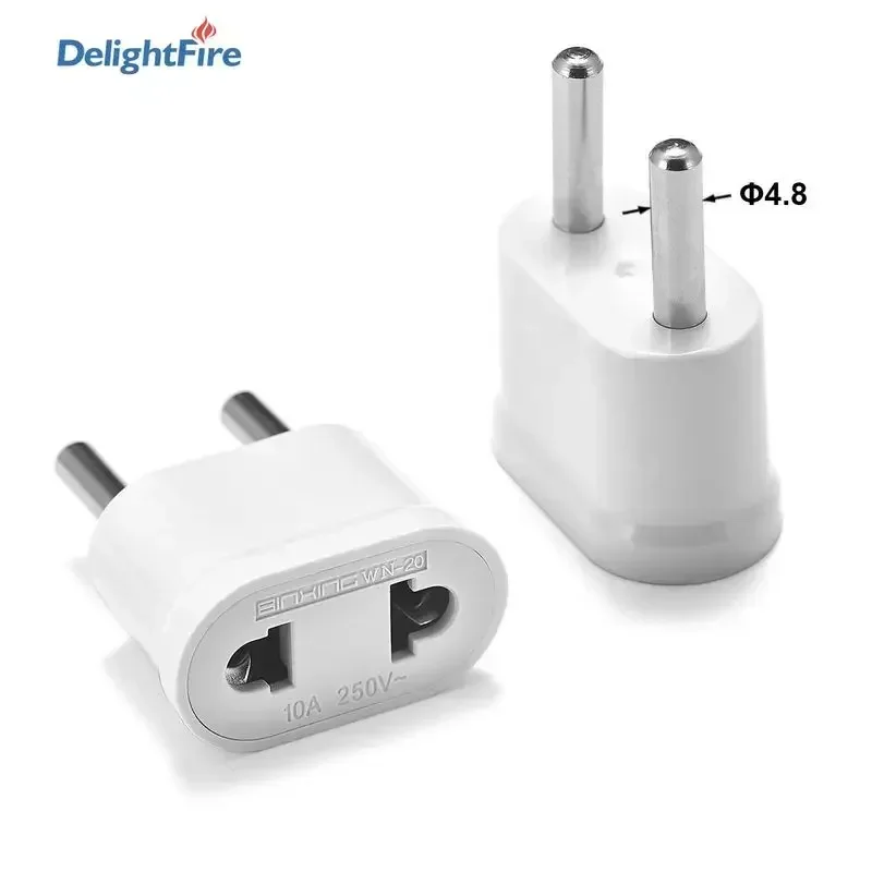 1pcs Euro Plug Travel Socket USTo EU Plug Adapter Electric Charger Socket US AU To EU European Socket China America Converter