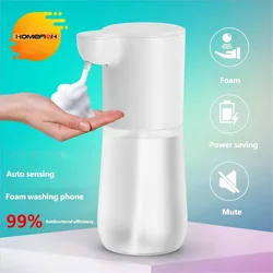 HOMEFISH Smart Automatic Sensor Foam Dispenser Touchless Infrared Soap Dispenser Type-C Charging High Capacity
