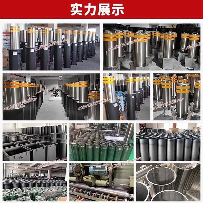 Hydraulic automatic lifting column electric remote control anti-collision blocking pile