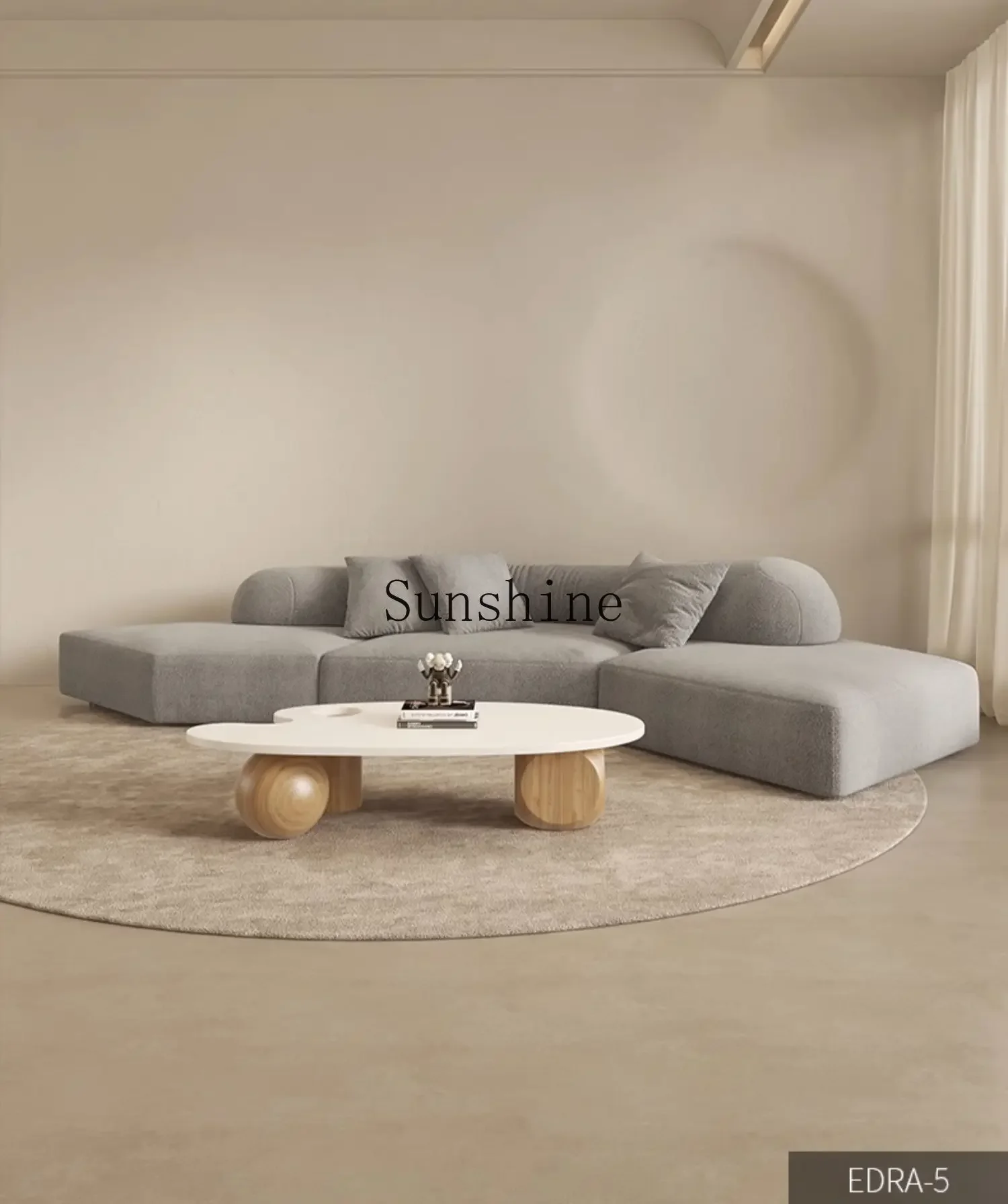 Rock sofa surprise quiet wind creative special-shaped fabric cream wind dismantling and washing sofa