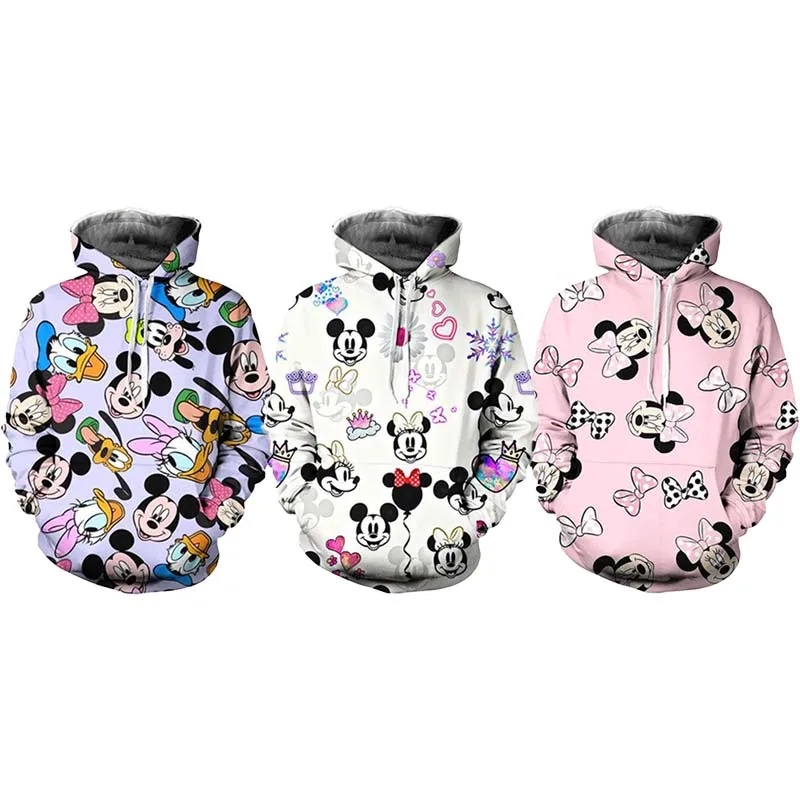 

Anime Cartoon Mouse Printed Sweatshirt Y2K Clothes Jacket Women Pullover Kawaii Loose Casual Fashion Long Sleeve Coat Outerwears