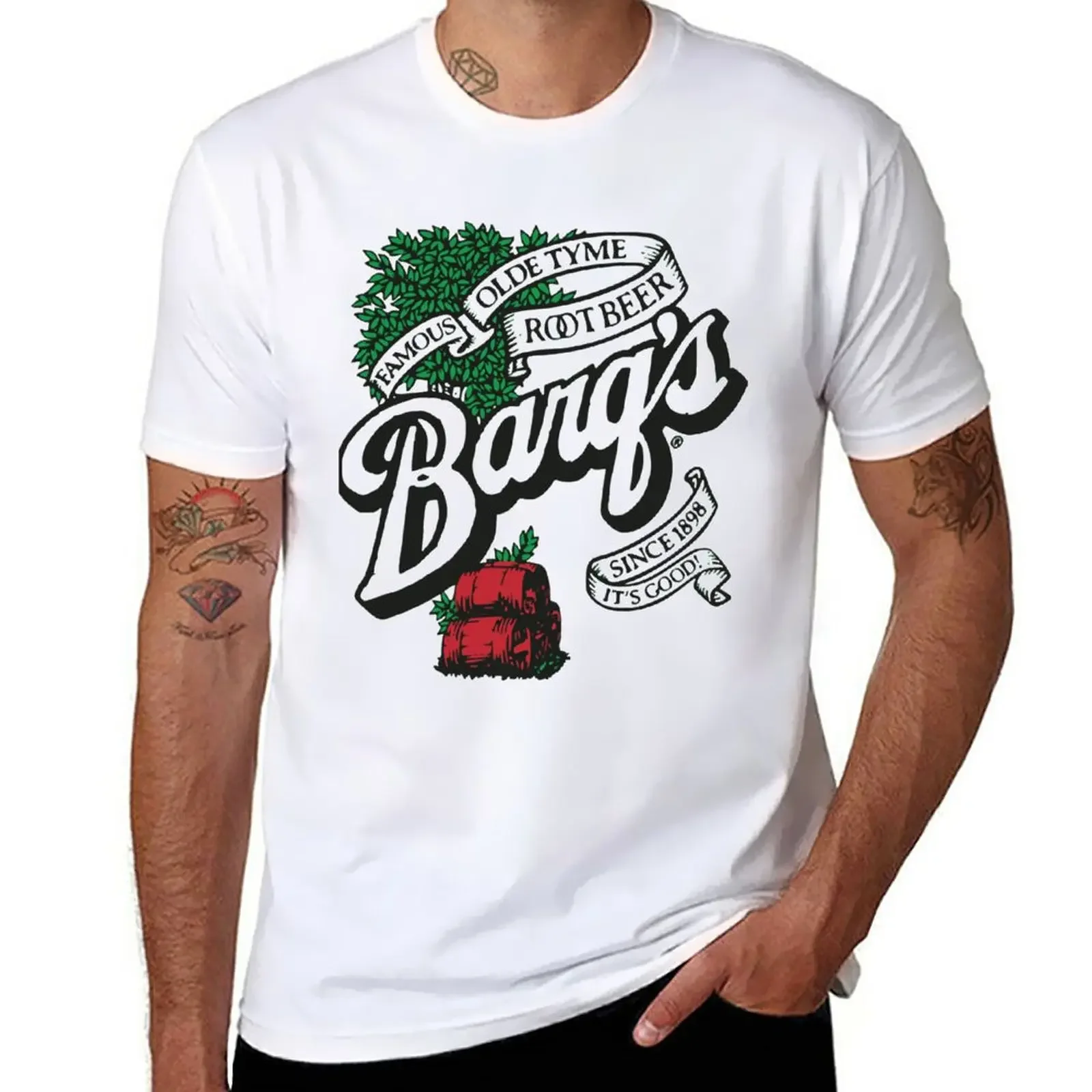 Camiseta Barqs Root Beer Logo para niños, camiseta divertida para hombres, camiseta lisa para hombres, nueva