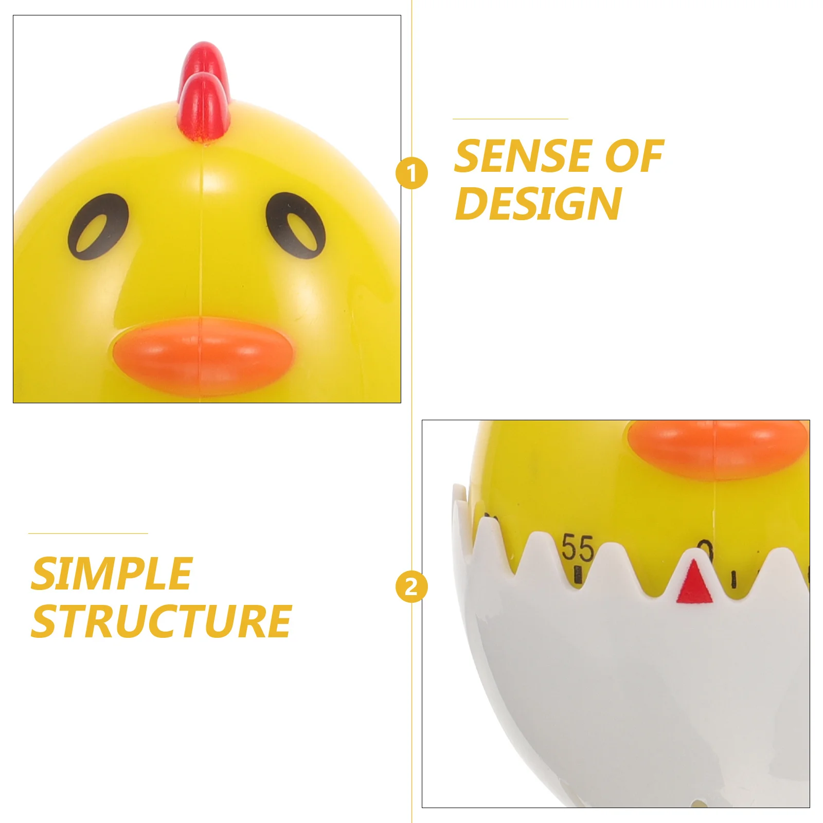

2 Pcs Indoor Mechanical Cooking Cute Creative Timer Kitchen Timers Countdown Reminder
