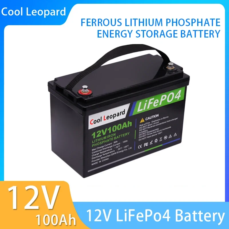 

Lithium Iron Phosphate Battery 12V 100Ah LiFePO4 Battery BMS/ Suitable For RV And Standby Power Solar Power Generation System