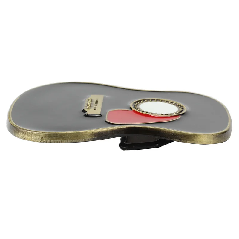 Gitar Bentuk Sabuk Gesper Musik Kekasih Pakaian Aksesori Alat Musik Elektronik