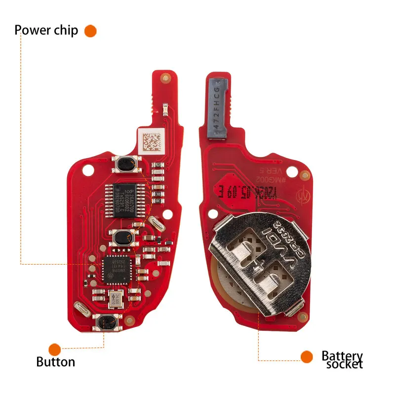 Xhorse XNDS00EN VVDI Wireless Universal Remote Key for DS Flip Style 3 Buttons Working with Xhorse VVDI Key Tool