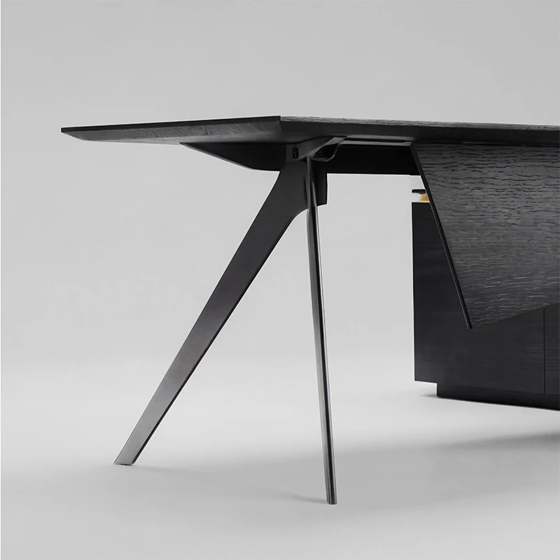 E0-Grade Light Luxury High-End Executive , Simple Modern Supervisor Manager , CEO , Office Desk And Chair Set