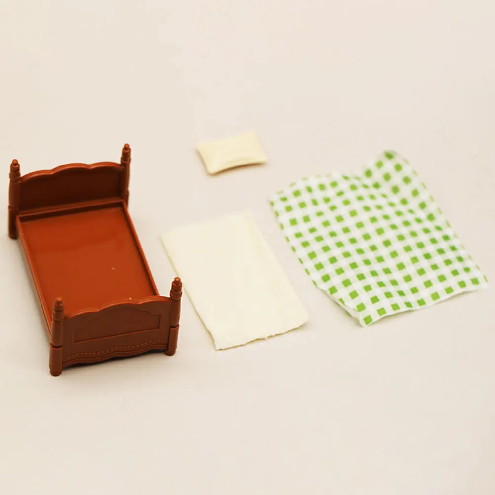 

1 комплект, миниатюрная двухъярусная кровать, мини-декор дома, креативный аксессуар для спальни, миниатюрная мебель для детской комнаты, творческий декор