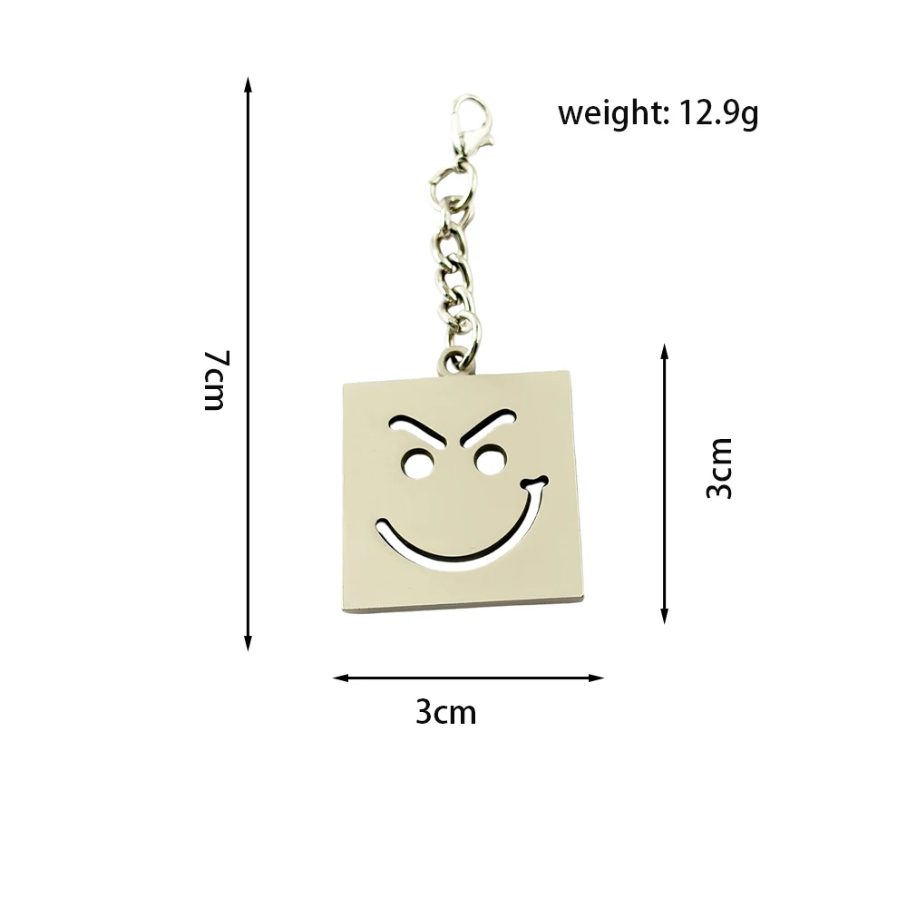 Band-Musik-Schlüsselanhänger-Set, modifizierter Bären-Smile-Face-Metallanhänger, Schlüsselring, Kreuz, Geschenk für Musikfans, Schmuck – Detail 14